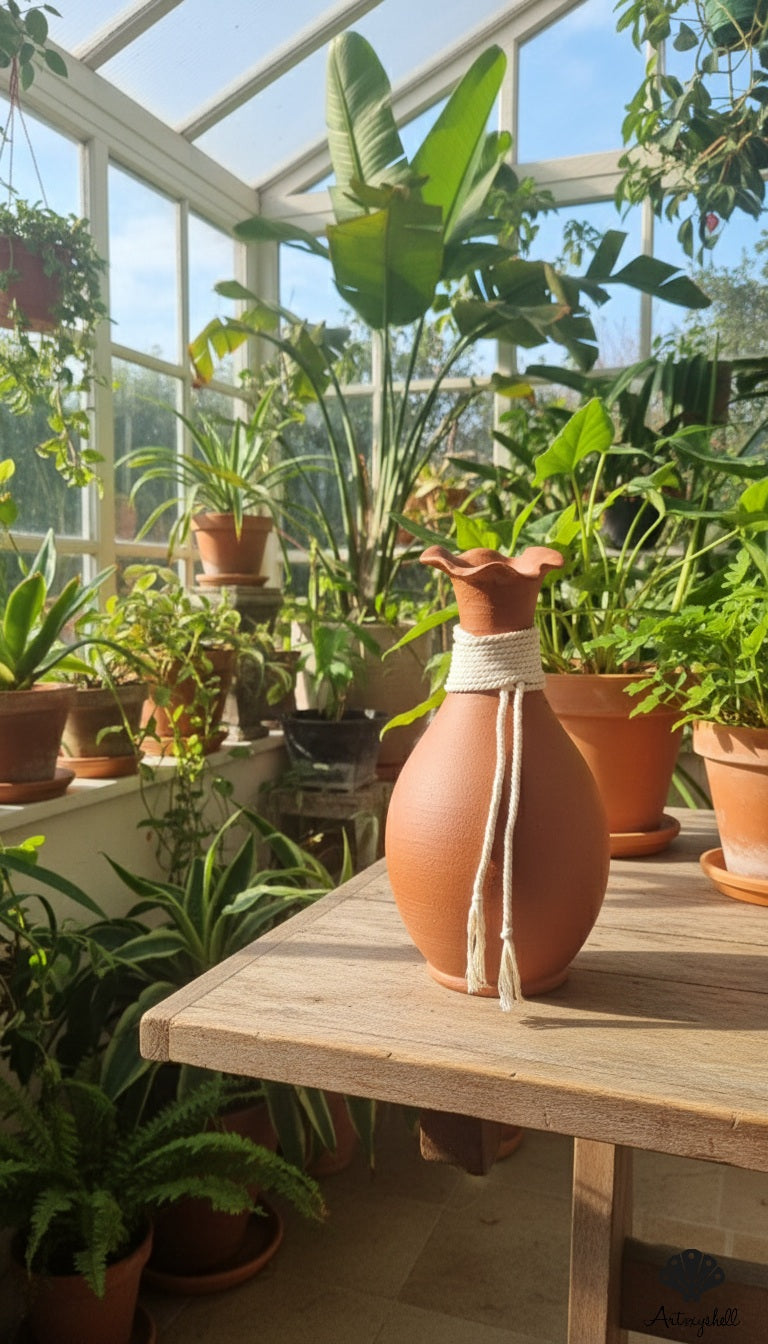 Terracotta vase