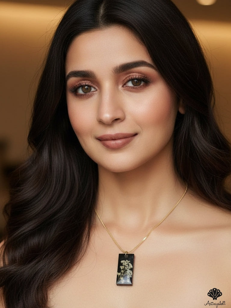 Eternal White Blossom Pendant