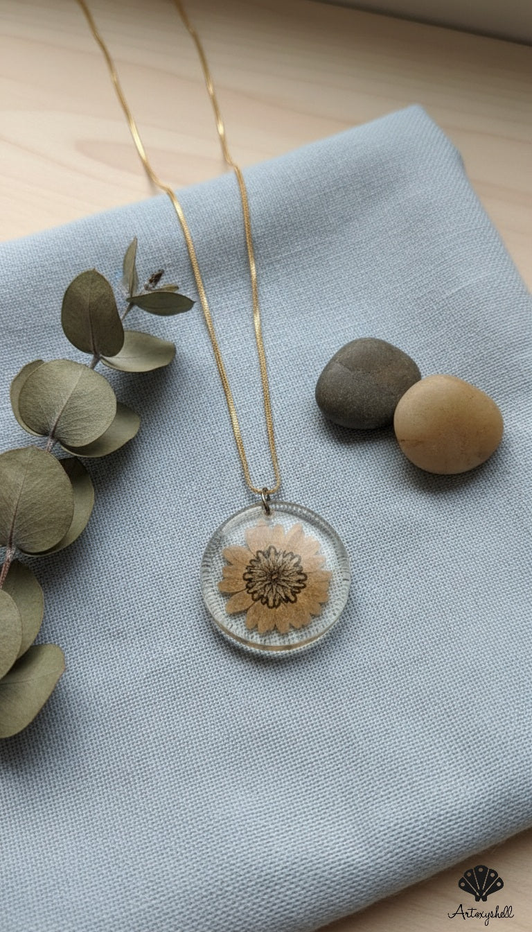 Nature Bloom Round floral Pendant