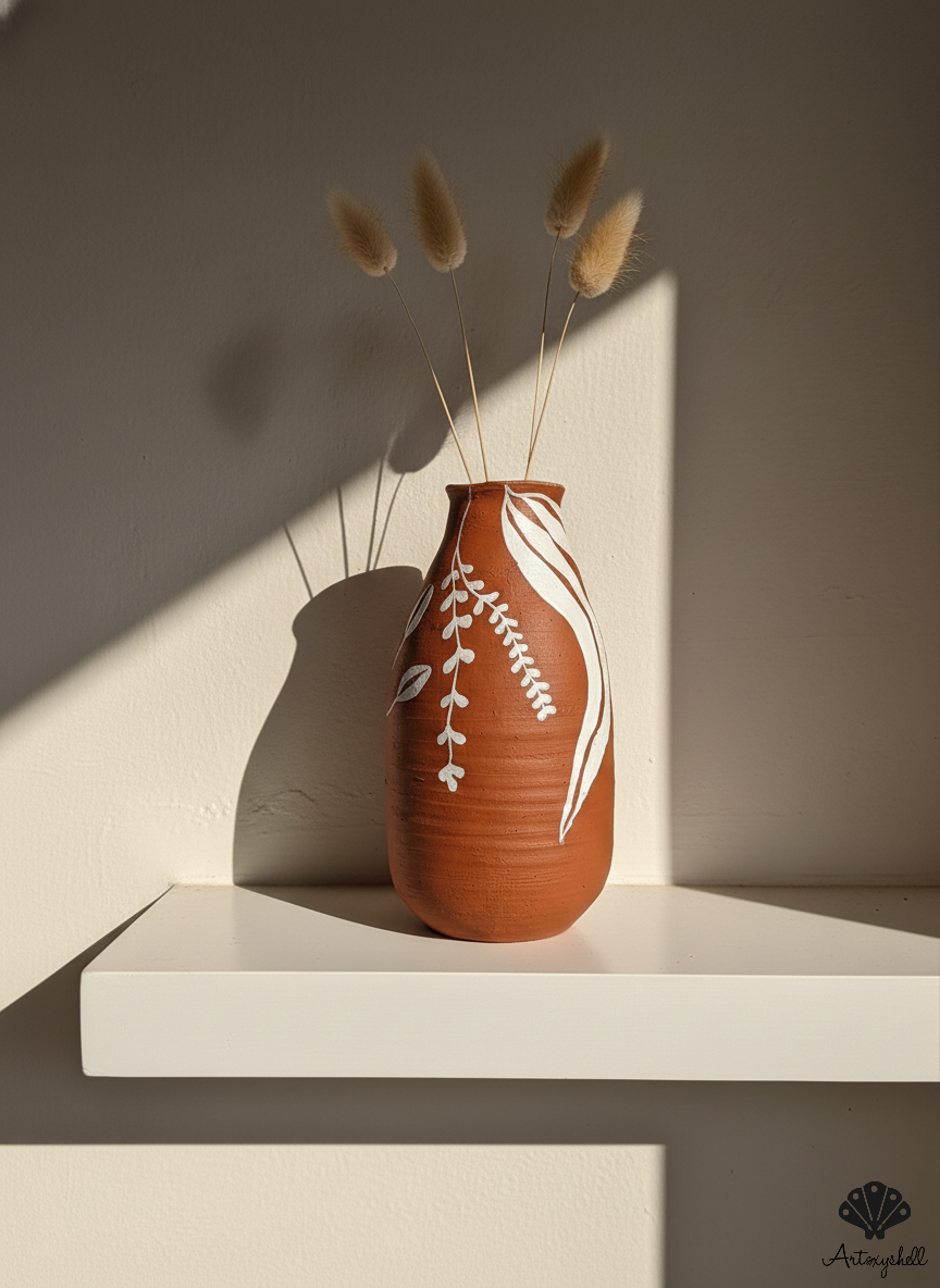 Terracotta vase