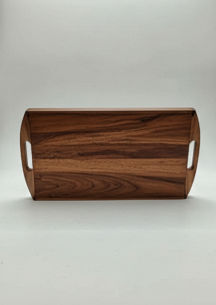 Hand-painted wooden tray