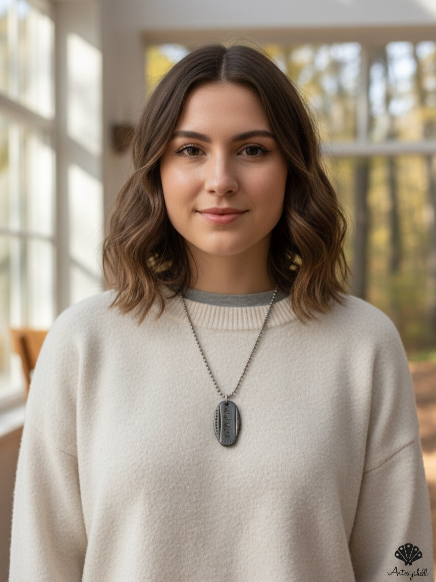 Handmade "Wander" Metal Unisex Pendant | Artisan Boho Necklace