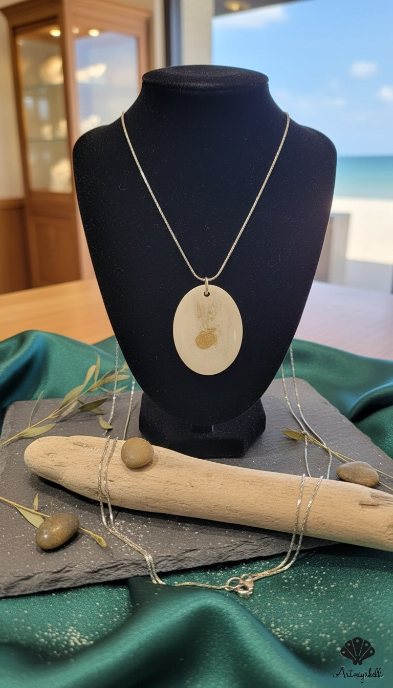 Golden Touch Oval Pendant