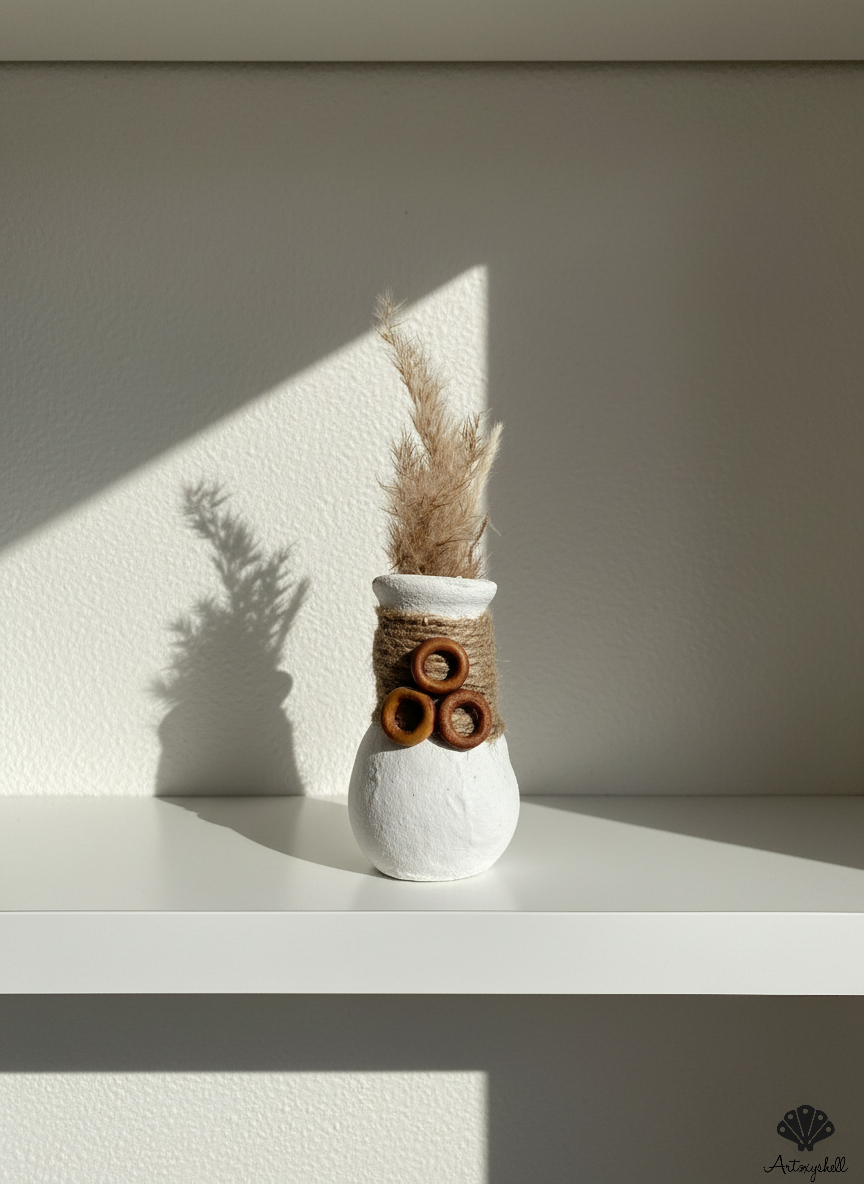 Miniature terracotta vase