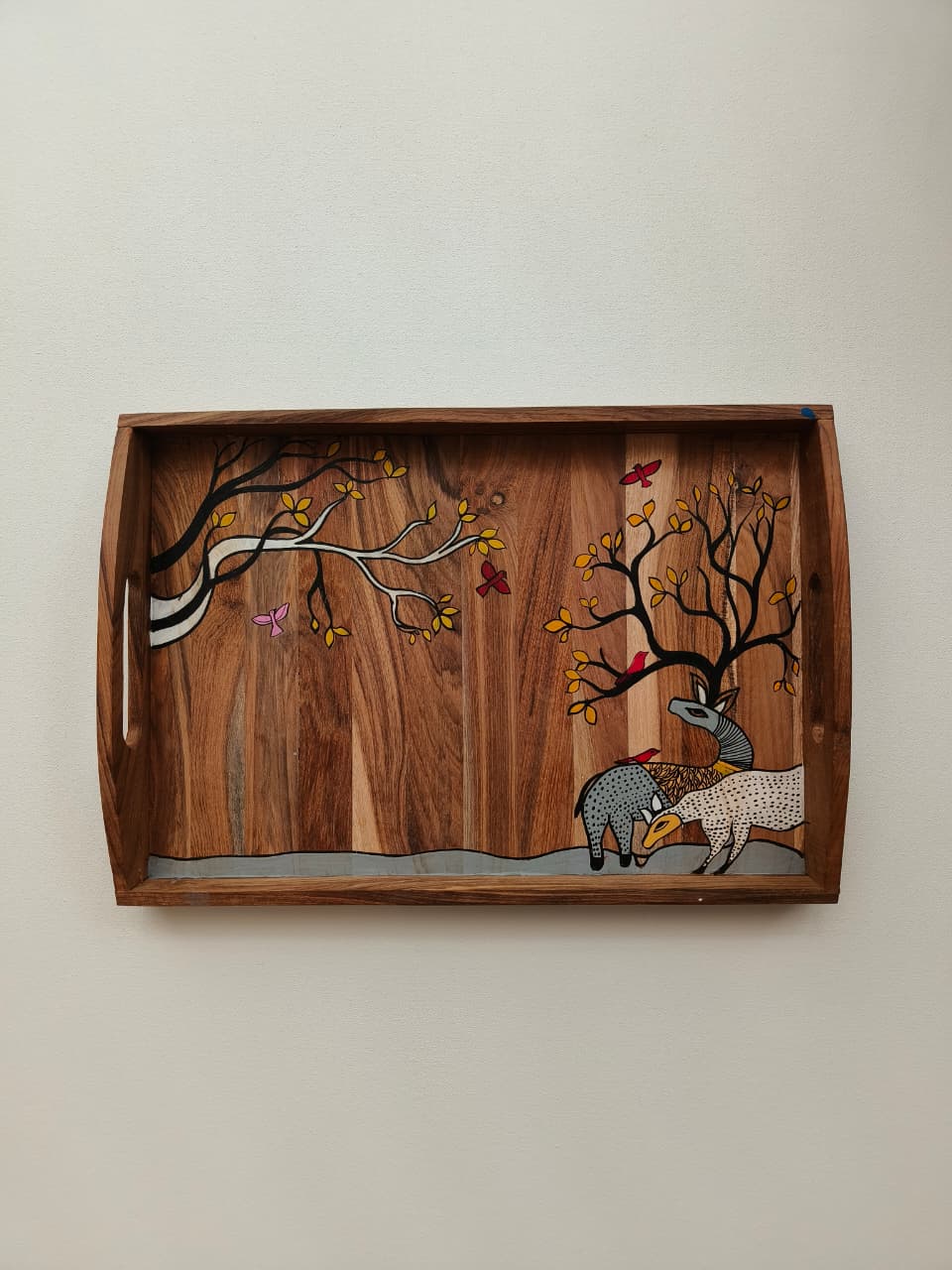 Wooden tray (hand-painted)