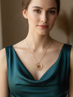 Real Pressed Flower Necklace | Gold Botanical Keepsake