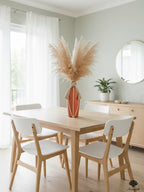 Terracotta Matte Ceramic Vase with Macramé Rope Detail