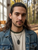 Handmade "Wander" Metal Unisex Pendant | Artisan Boho Necklace