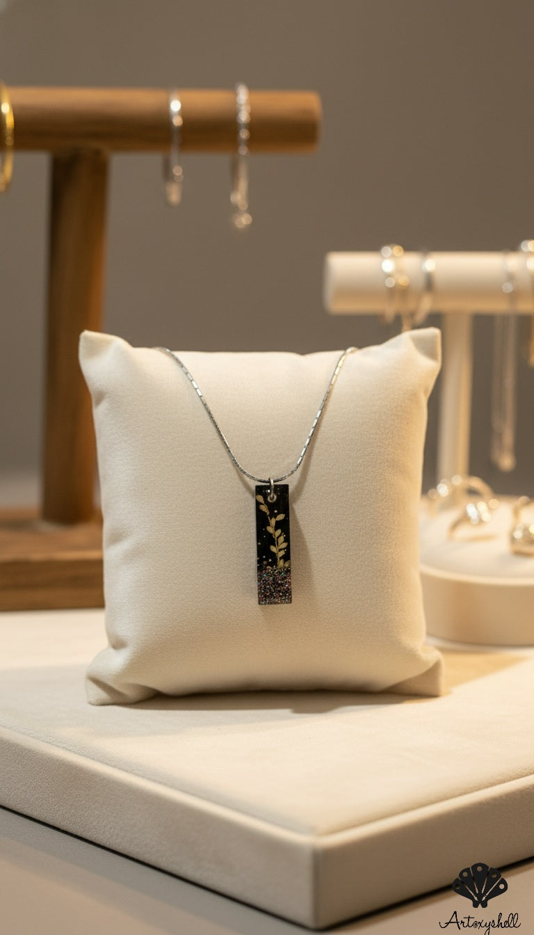 Elegant Floral Bar Pendant