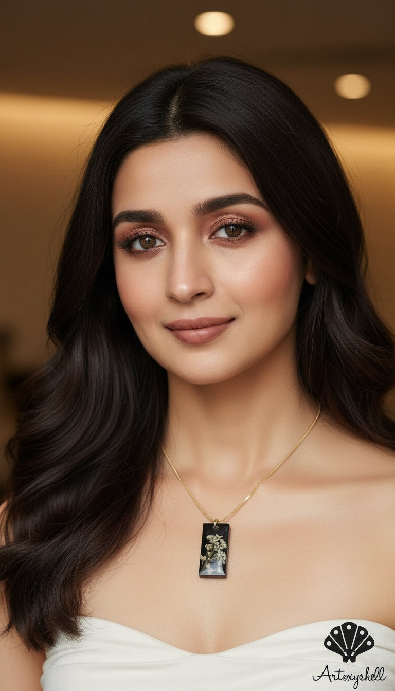 Eternal White Blossom Pendant