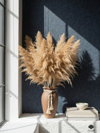 Boho Maroon Ceramic Vase with Hand-Wrapped Jute Twine and Tassel