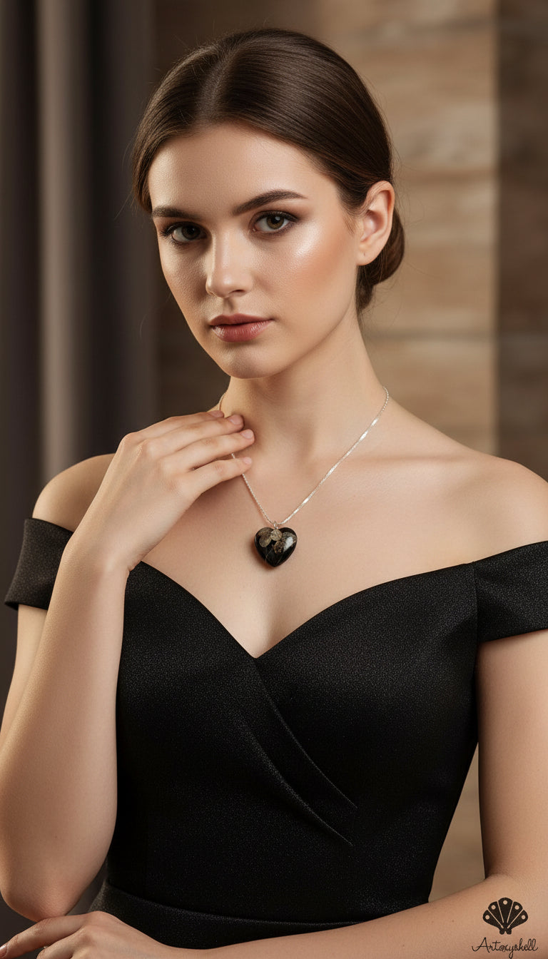 Vintage Floral Heart Pendant