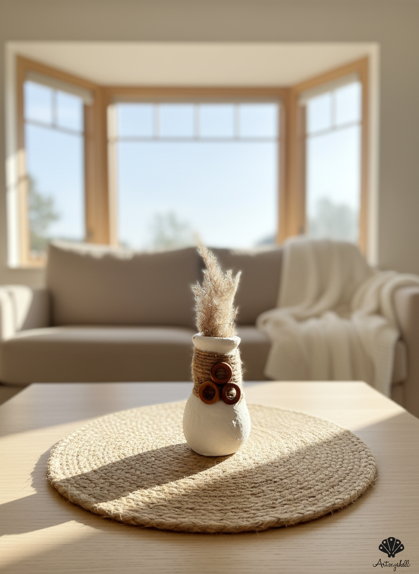 Miniature terracotta vase