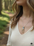 "Ocean Memory" Encapsulated Vial Pendant Necklace