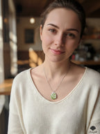 Handmade Fern Leaf Unisex Shell Pendant | Artisan Nature Necklace